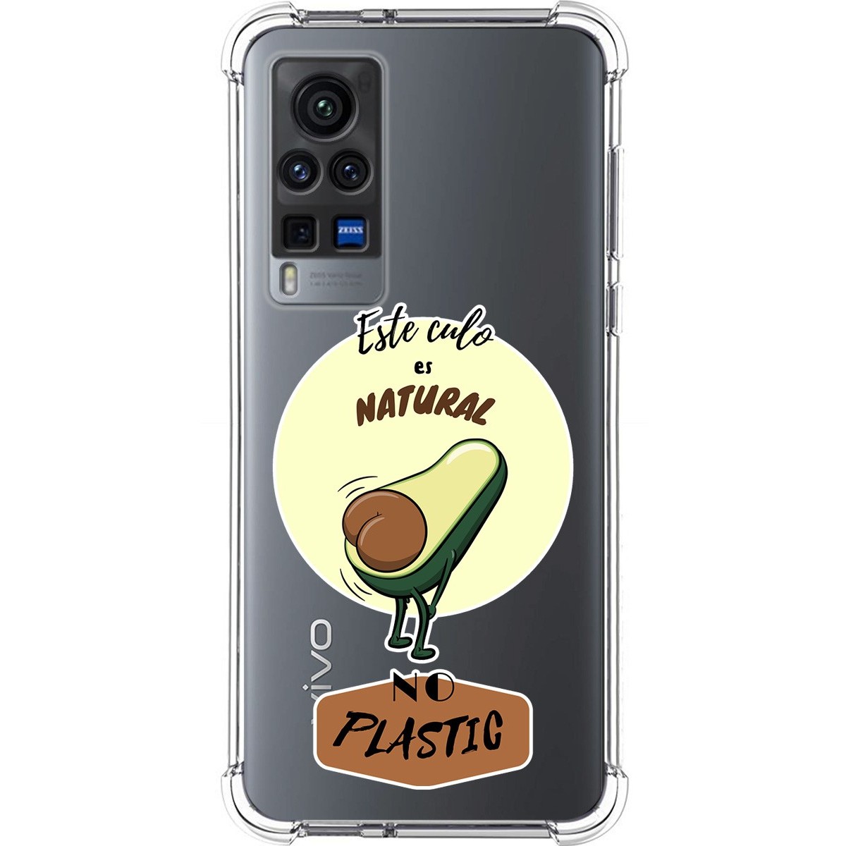 Funda Silicona Antigolpes para Vivo X60 Pro 5G diseño Culo Natural Dibujos