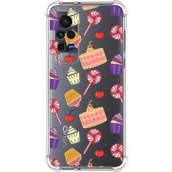 Funda Silicona Antigolpes para Vivo X60 Pro 5G diseño Dulces 01 Dibujos