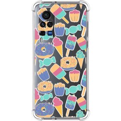 Funda Silicona Antigolpes para Vivo X60 Pro 5G diseño Dulces 02 Dibujos