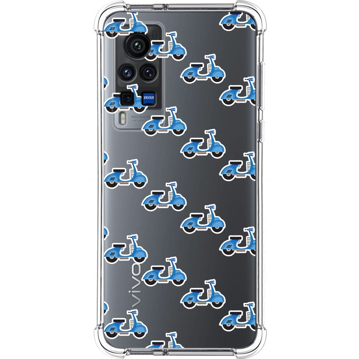 Funda Silicona Antigolpes para Vivo X60 Pro 5G diseño Scooter Dibujos