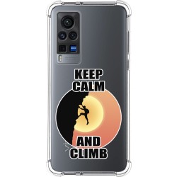 Funda Silicona Antigolpes para Vivo X60 Pro 5G diseño Hombre Escalada Dibujos