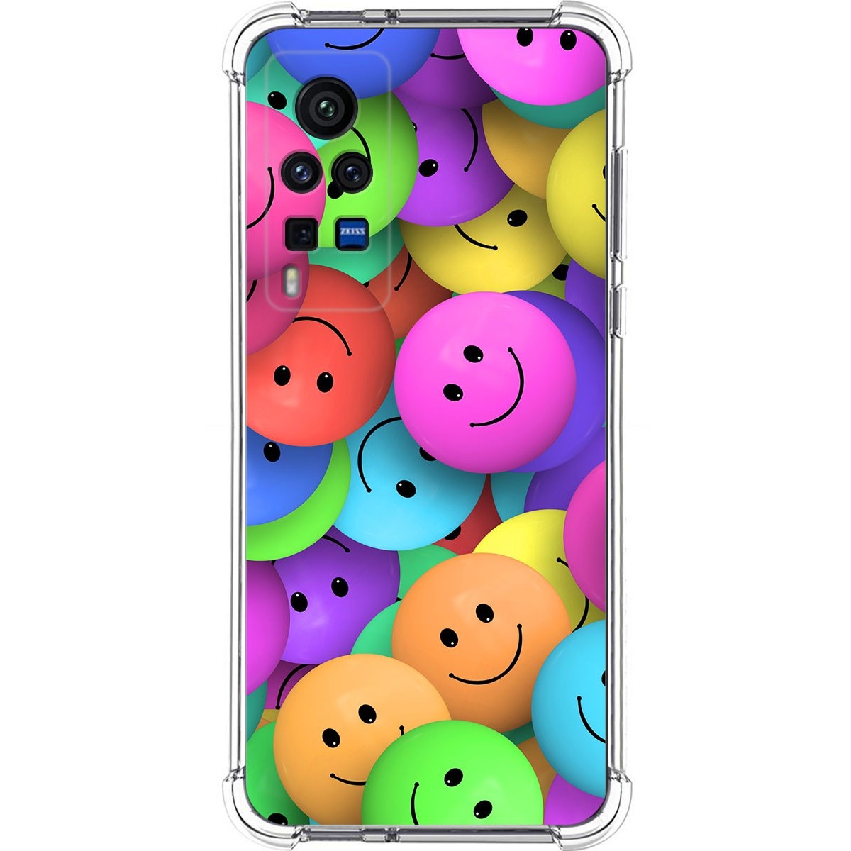 Funda Silicona Antigolpes para Vivo X60 Pro 5G diseño Smile Dibujos