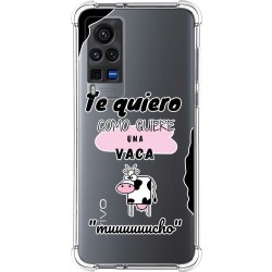 Funda Silicona Antigolpes para Vivo X60 Pro 5G diseño Vaca Dibujos