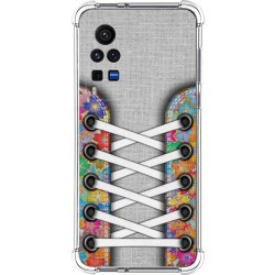 Funda Silicona Antigolpes para Vivo X60 Pro 5G diseño Zapatillas 04 Dibujos