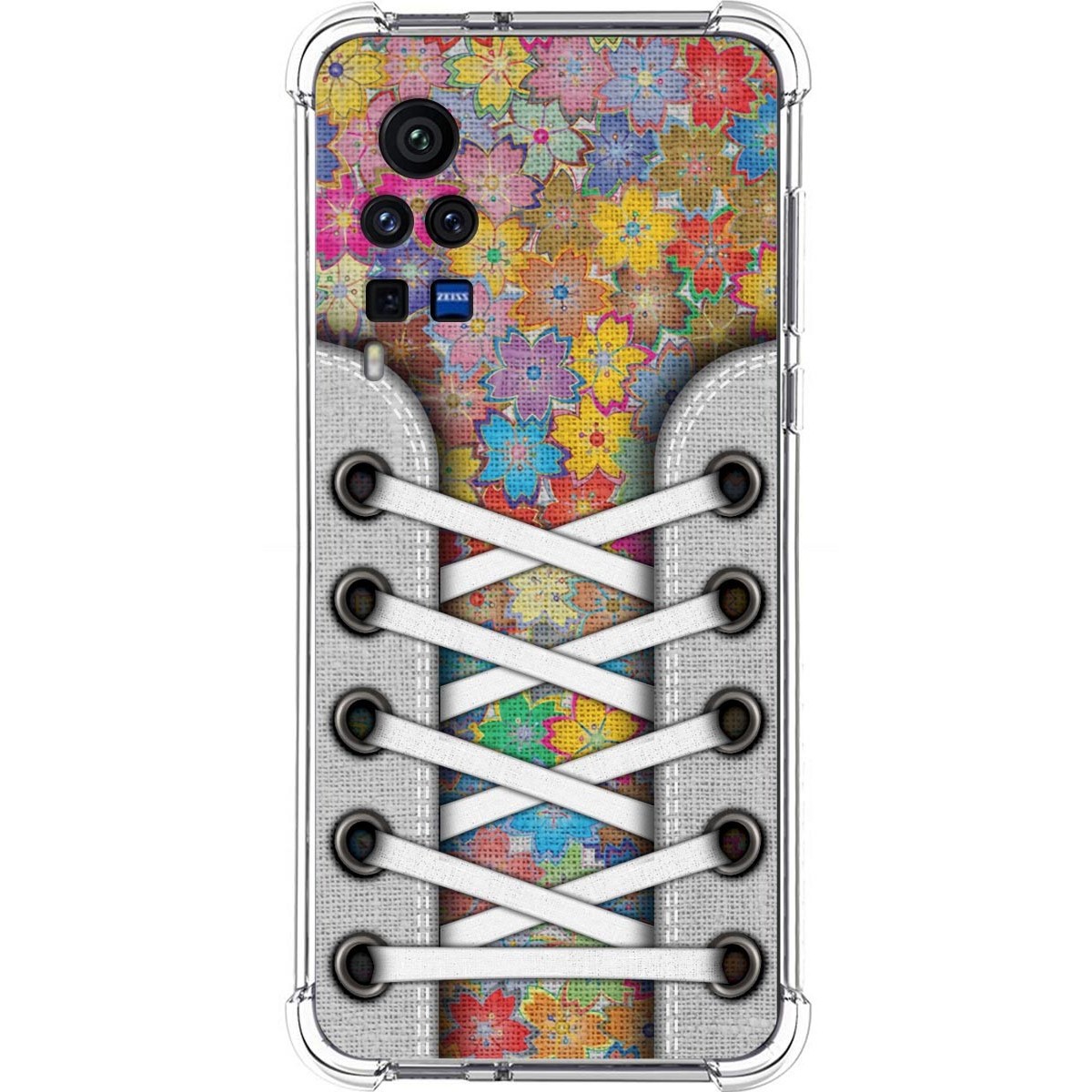 Funda Silicona Antigolpes para Vivo X60 Pro 5G diseño Zapatillas 05 Dibujos