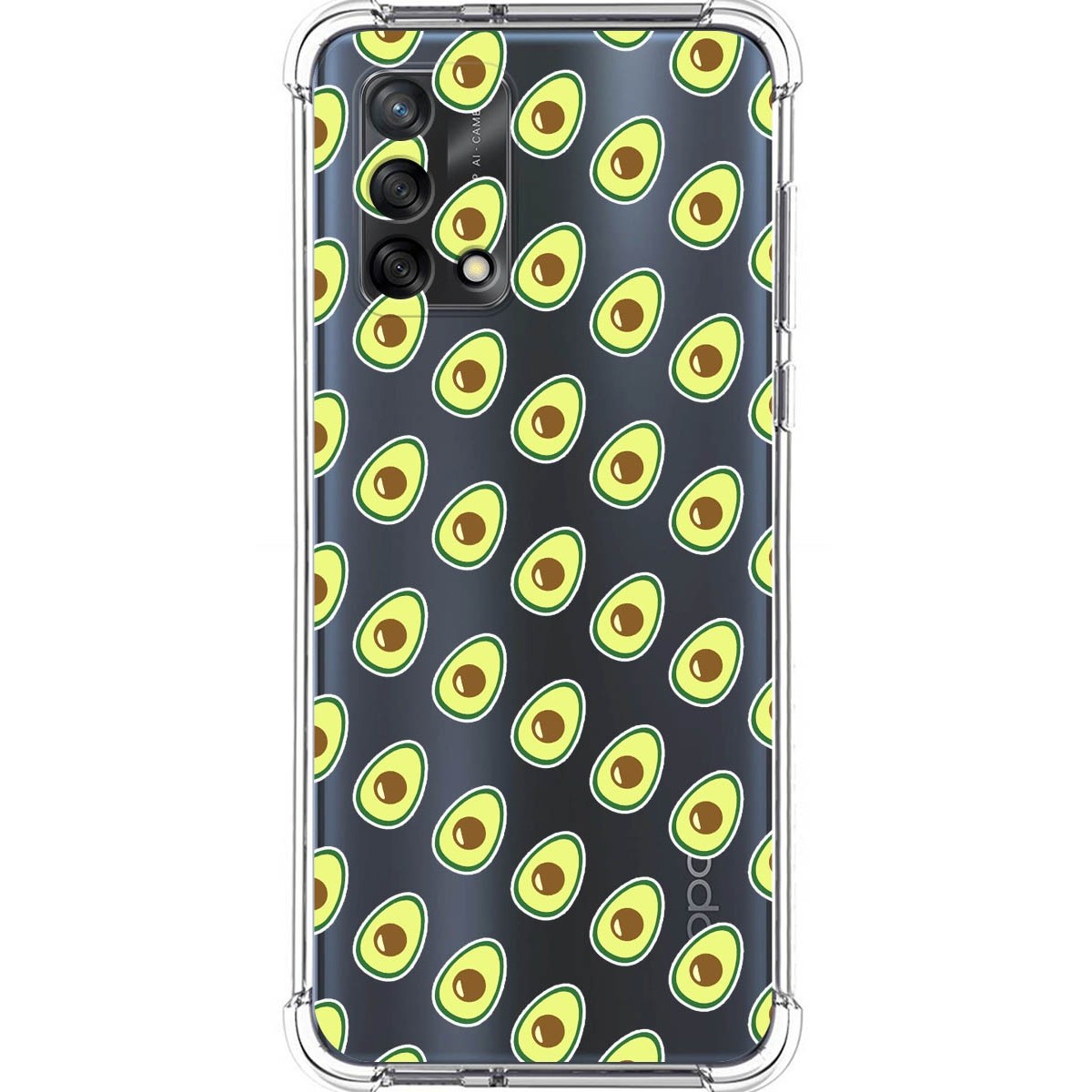 Funda Silicona Antigolpes para Oppo A74 4G diseño Aguacate Dibujos
