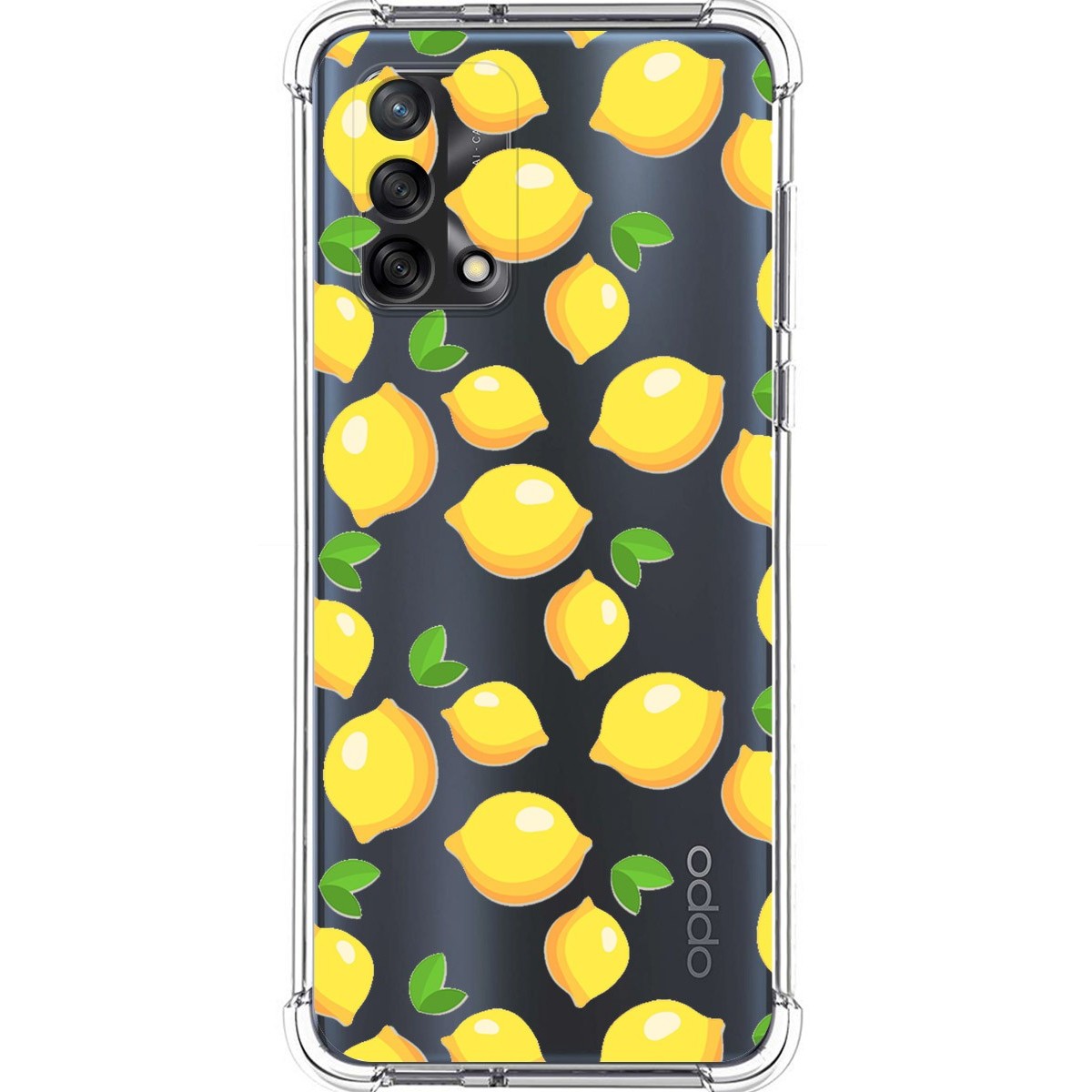 Funda Silicona Antigolpes para Oppo A74 4G diseño Limones Dibujos