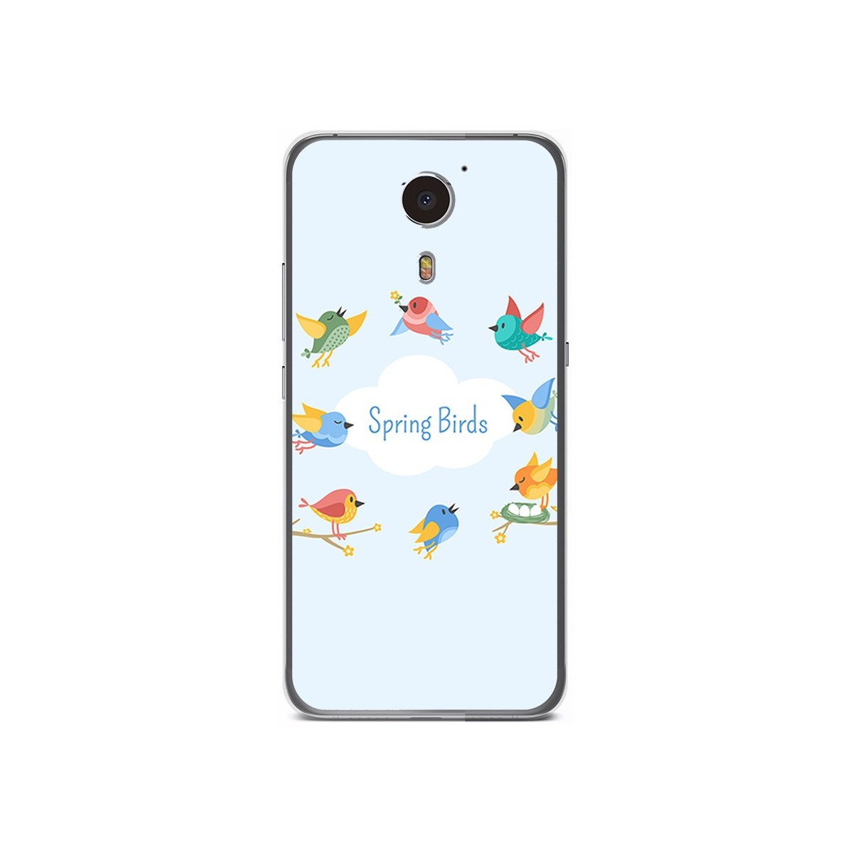 Funda Gel Tpu para Umi Plus Diseño Spring Birds Dibujos