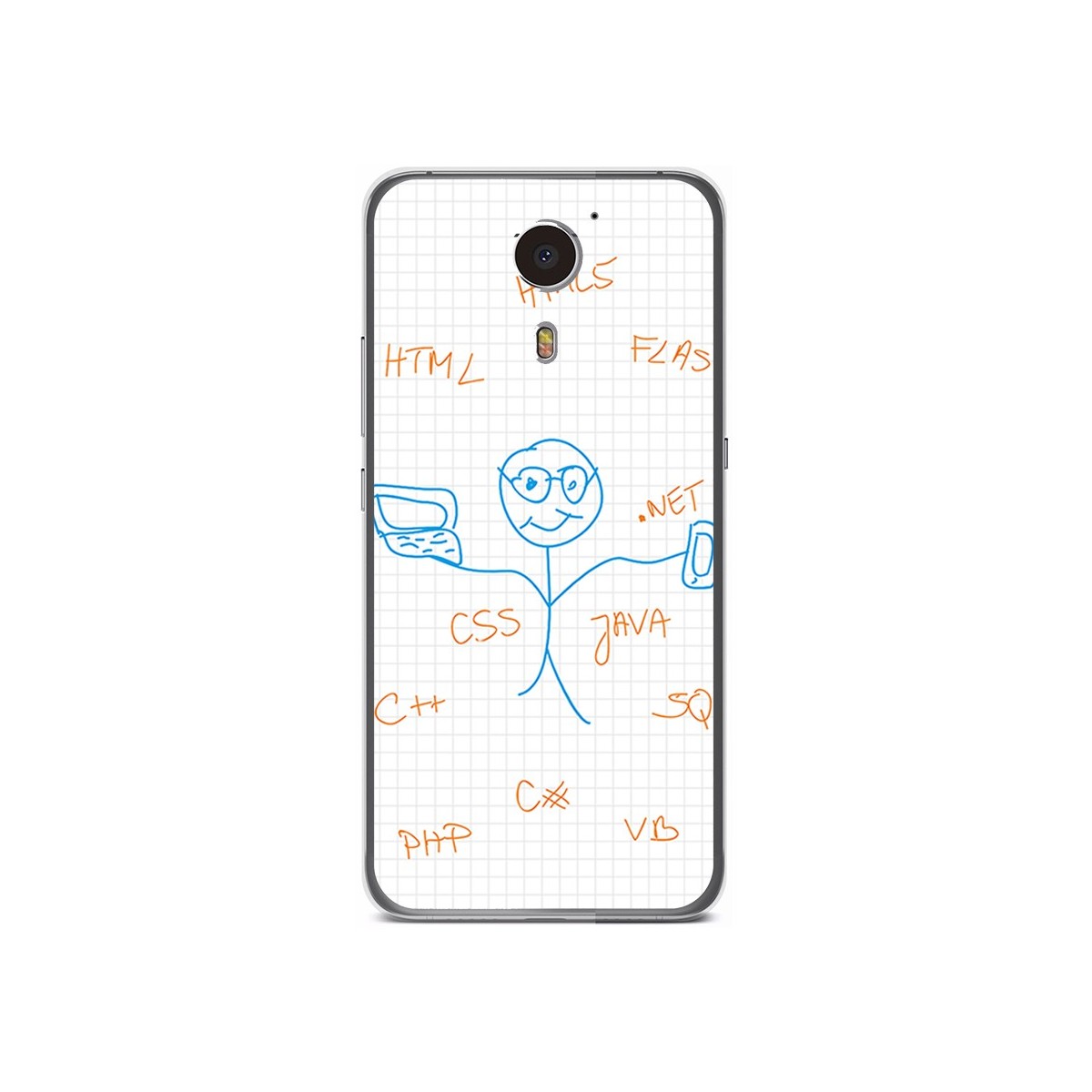 Funda Gel Tpu para Umi Plus Diseño Informatico Dibujos