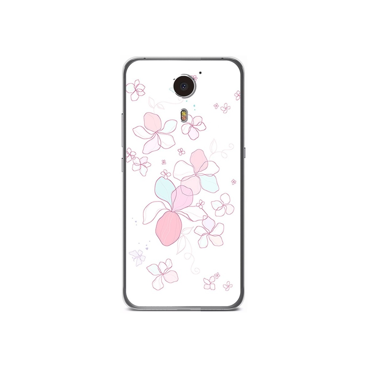 Funda Gel Tpu para Umi Plus Diseño Flores Minimal Dibujos