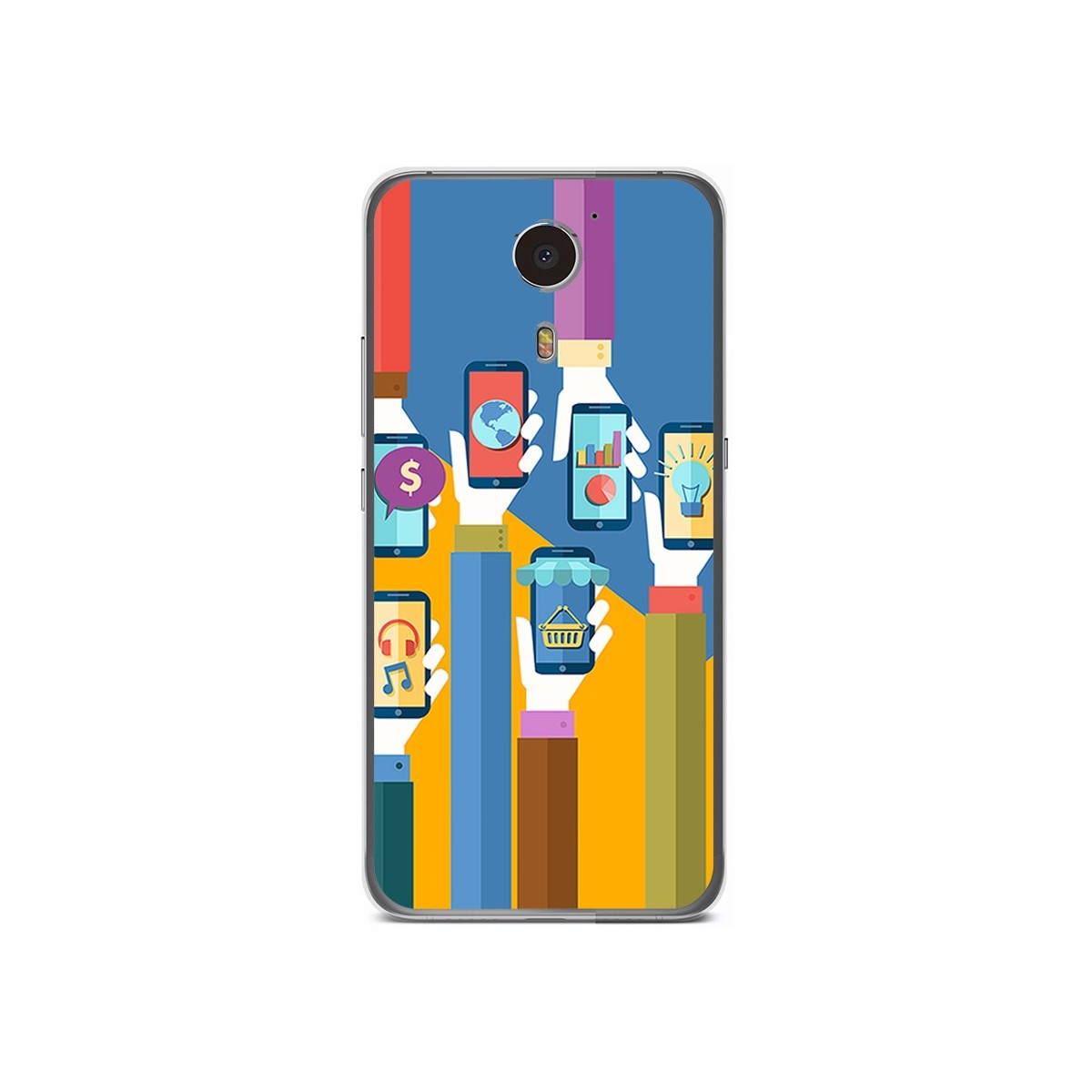 Funda Gel Tpu para Umi Plus Diseño Apps Dibujos