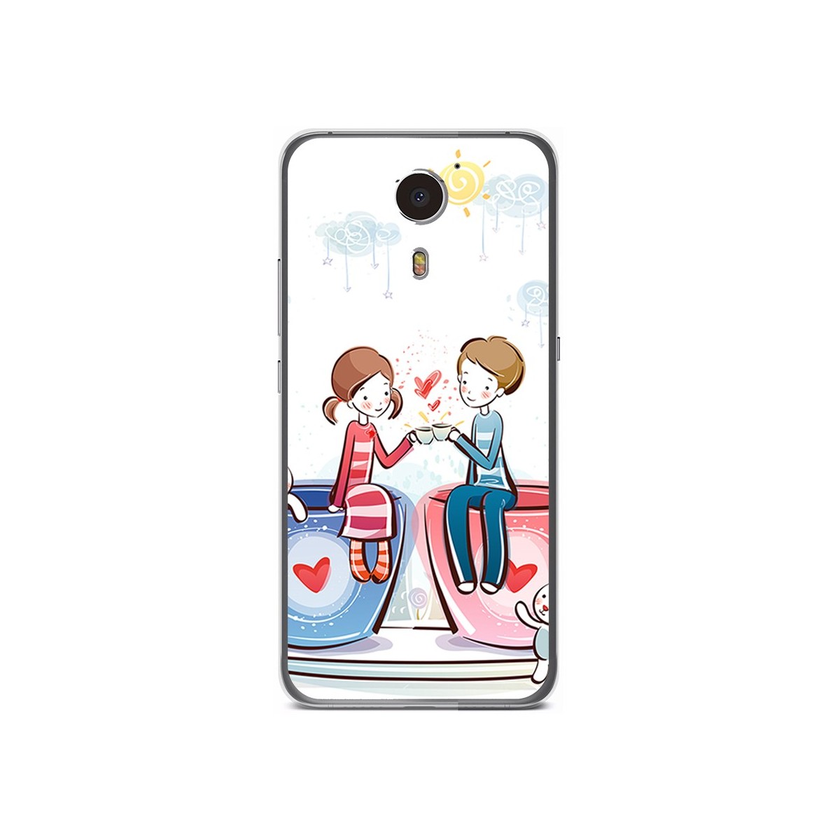 Funda Gel Tpu para Umi Plus Diseño Cafe Dibujos