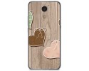 Funda Gel Tpu para Umi Plus Diseño Corazones Madera Dibujos