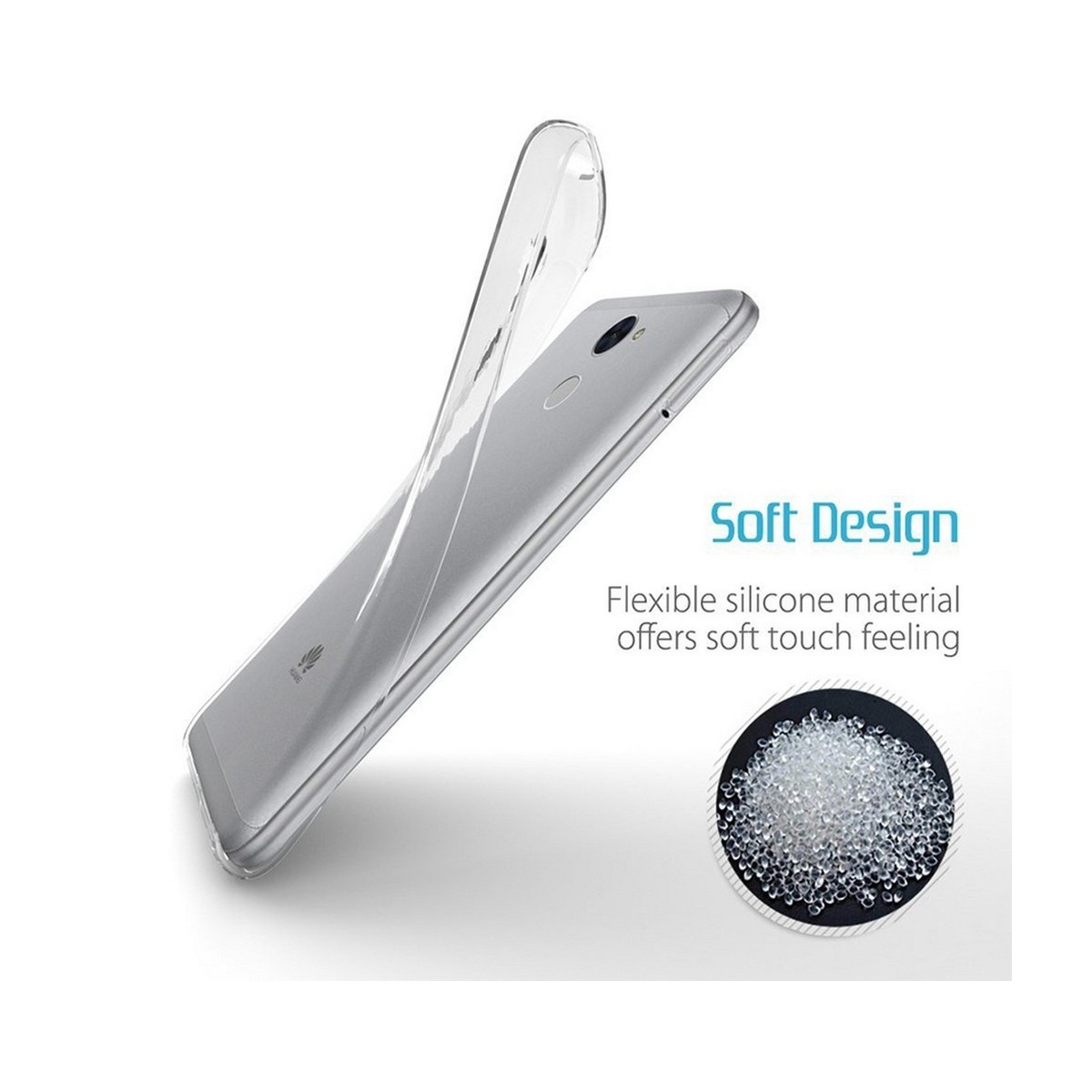 Funda Gel Tpu Fina Ultra-Thin 0,3mm Transparente para Huawei Y7