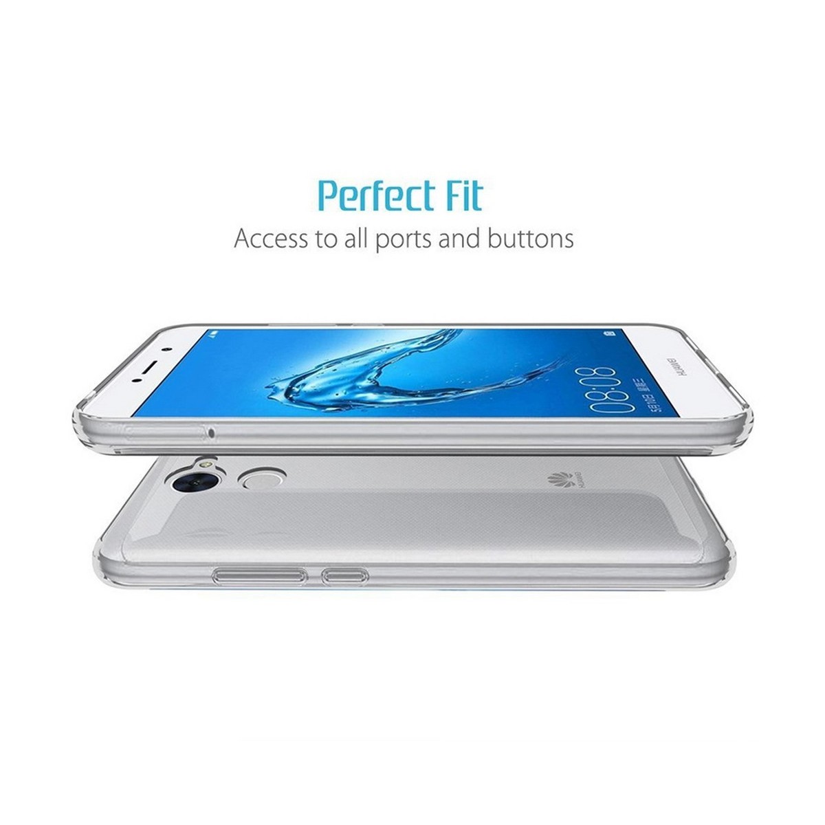 Funda Gel Tpu Fina Ultra-Thin 0,3mm Transparente para Huawei Y7