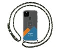 Personaliza tu Funda Colgante Transparente para Google Pixel 4a con Cordon Verde / Dorado Dibujo Personalizada
