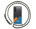 Personaliza tu Funda Colgante Transparente para Huawei P Smart 2021 con Cordon Verde / Dorado Dibujo Personalizada