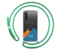Personaliza tu Funda Colgante Transparente para Huawei P Smart 2021 con Cordon Verde Agua Dibujo Personalizada