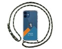 Personaliza tu Funda Colgante Transparente para Iphone 12 / 12 Pro (6.1) con Cordon Verde / Dorado Dibujo Personalizada