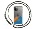 Personaliza tu Funda Colgante Transparente para Iphone 12 Pro Max (6.7) con Cordon Verde / Dorado Dibujo Personalizada