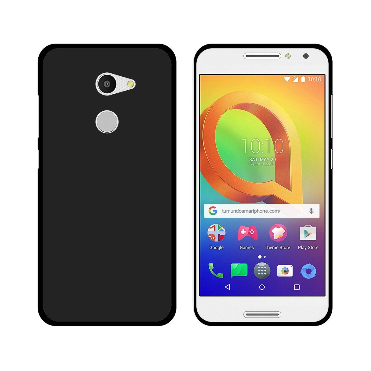 Funda Gel Tpu para Alcatel A3 (4G) Color Negra