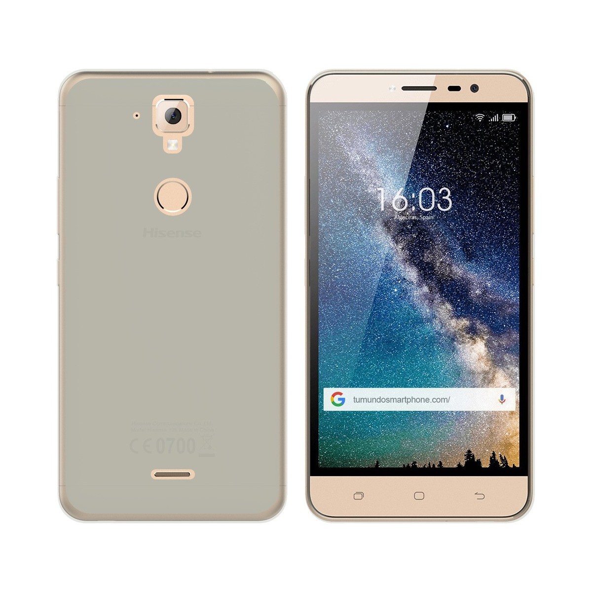 Funda Gel Tpu para Hisense F23 Color Transparente