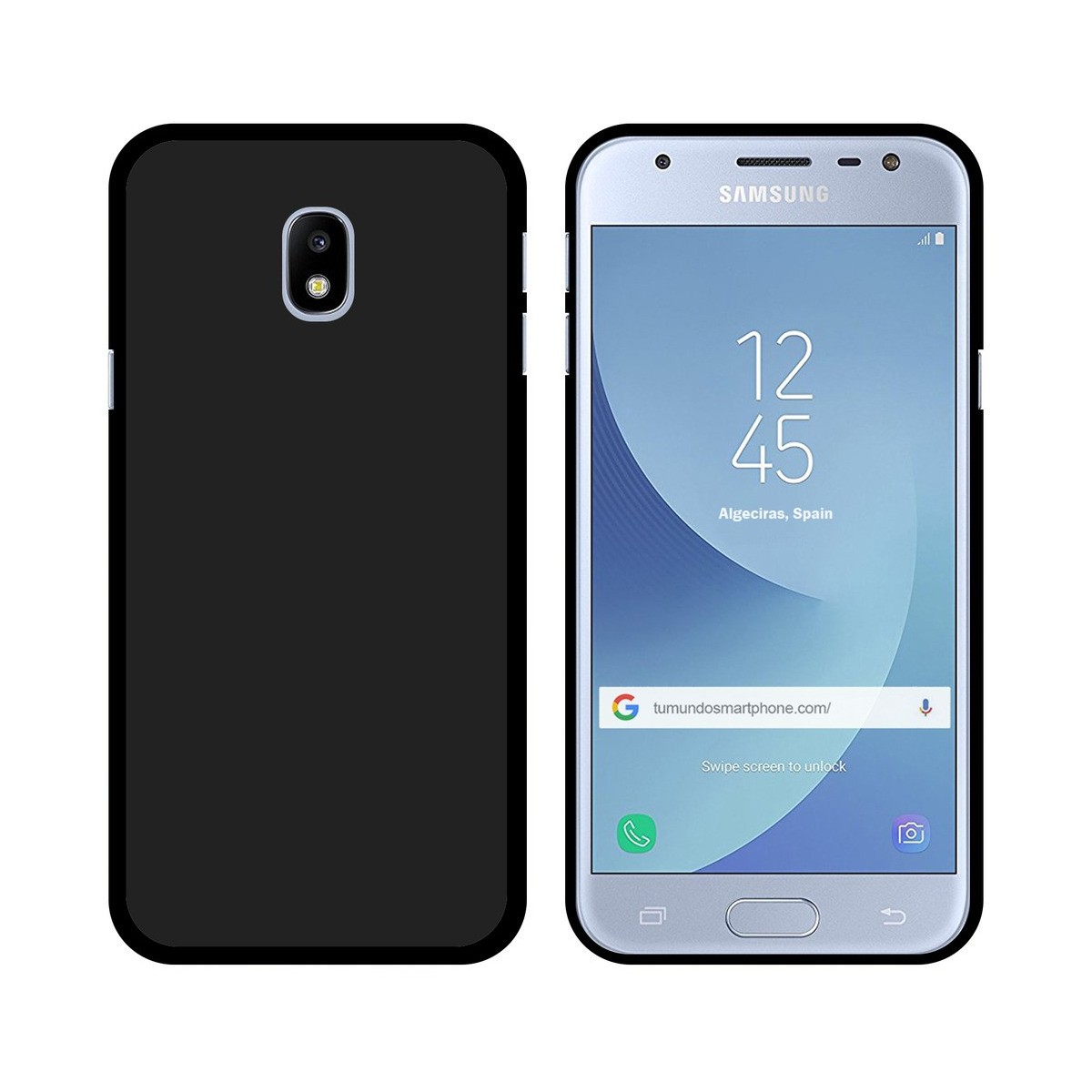 Funda Gel Tpu para Samsung Galaxy J3 (2017) Color Negra