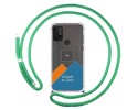Personaliza tu Funda Colgante Transparente para Motorola Moto G10 / G20 / G30 con Cordon Verde Agua Dibujo Personalizada