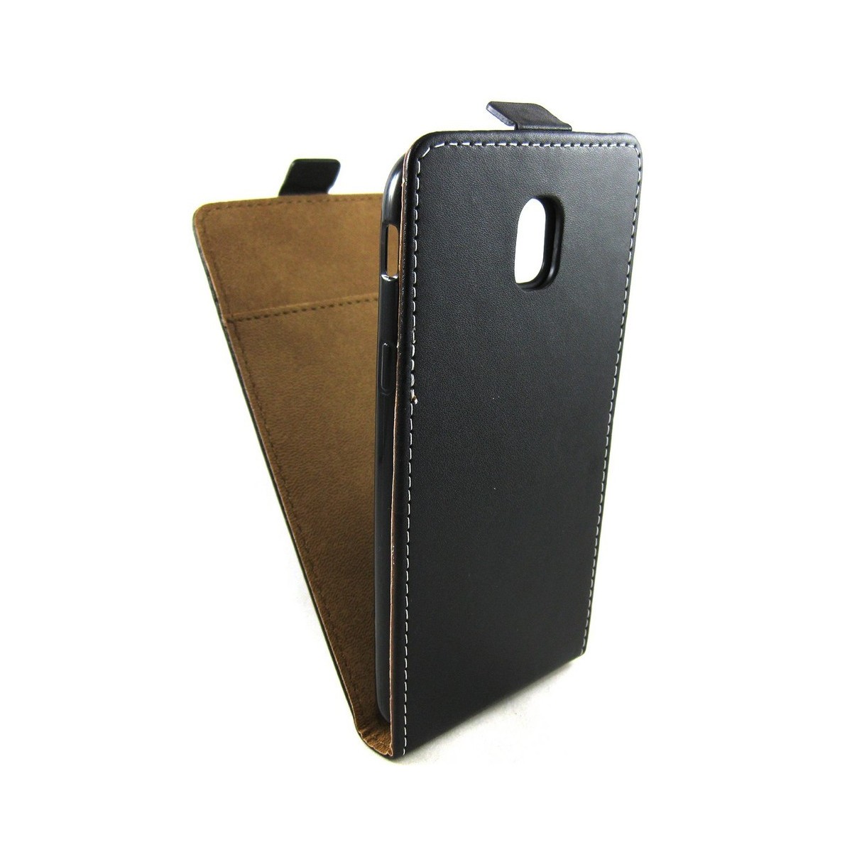 Funda Piel Premium Negra Ultra-Slim para Samsung Galaxy J3 (2017)