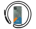 Personaliza tu Funda Colgante Transparente para Motorola Moto G9 Power con Cordon Negro Dibujo Personalizada