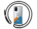 Personaliza tu Funda Colgante Transparente para OnePlus 8T 5G con Cordon Negro Dibujo Personalizada