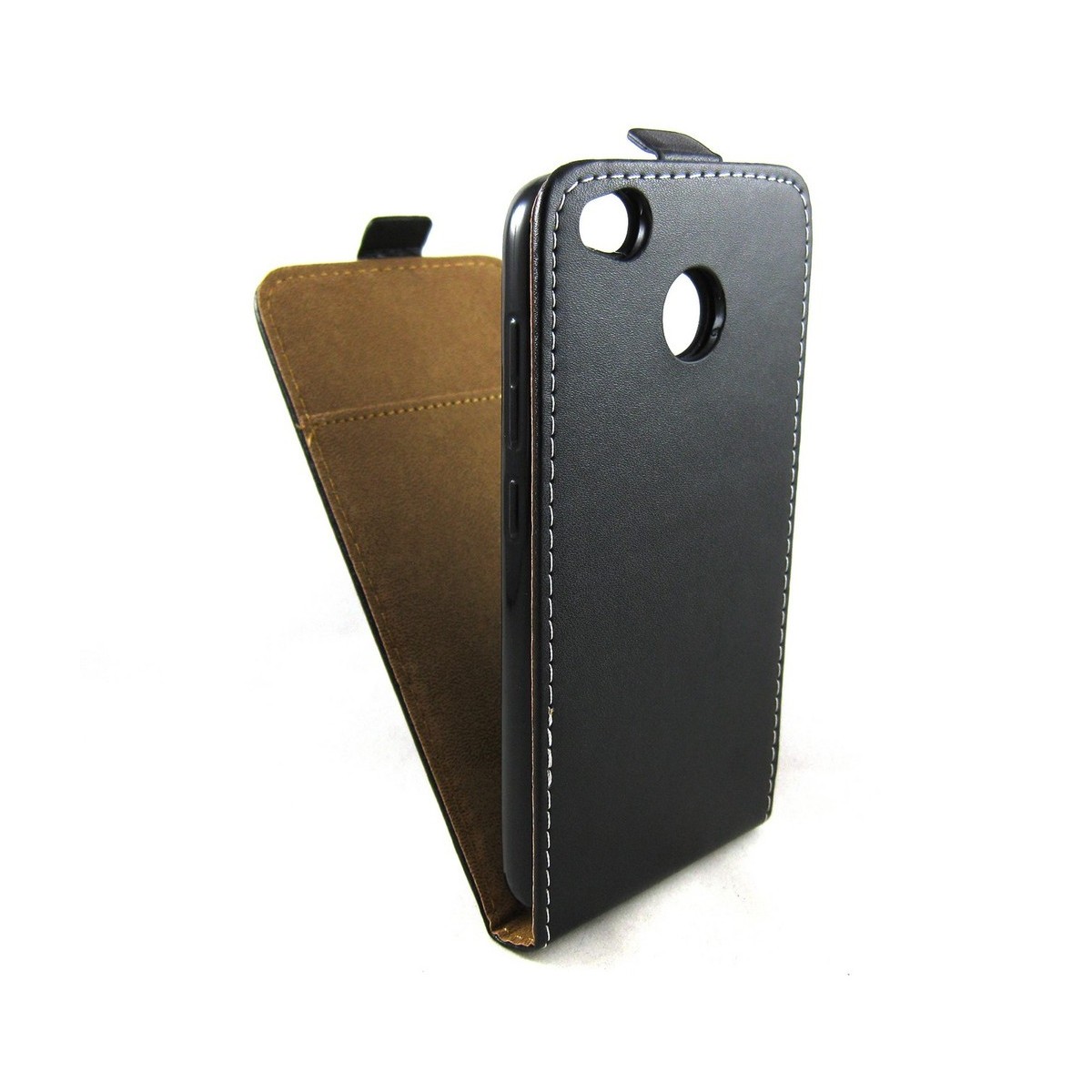 Funda Piel Premium Negra Ultra-Slim para Xiaomi Redmi 4X