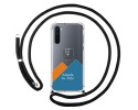 Personaliza tu Funda Colgante Transparente para OnePlus Nord con Cordon Negro Dibujo Personalizada