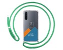 Personaliza tu Funda Colgante Transparente para OnePlus Nord con Cordon Verde Agua Dibujo Personalizada