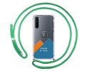 Personaliza tu Funda Colgante Transparente para OnePlus Nord con Cordon Verde Agua Dibujo Personalizada