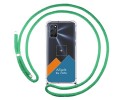 Personaliza tu Funda Colgante Transparente para Oppo A52 / A72 con Cordon Verde Agua Dibujo Personalizada