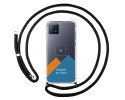 Personaliza tu Funda Colgante Transparente para Oppo A73 5G con Cordon Negro Dibujo Personalizada