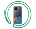 Personaliza tu Funda Colgante Transparente para Oppo A73 5G con Cordon Verde Agua Dibujo Personalizada