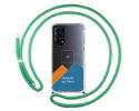 Personaliza tu Funda Colgante Transparente para Oppo Find X3 Lite 5G con Cordon Verde Agua Dibujo Personalizada