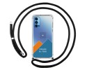 Personaliza tu Funda Colgante Transparente para Oppo Reno 4 5G con Cordon Negro Dibujo Personalizada