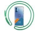Personaliza tu Funda Colgante Transparente para Oppo Reno 4 5G con Cordon Verde Agua Dibujo Personalizada