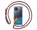 Personaliza tu Funda Colgante Transparente para Oppo Reno 4Z 5G con Cordon Rosa / Dorado Dibujo Personalizada