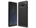 Funda Gel Tpu Tipo Carbon Negra para Samsung Galaxy Note 8