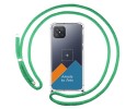 Personaliza tu Funda Colgante Transparente para Oppo Reno 4Z 5G con Cordon Verde Agua Dibujo Personalizada