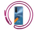 Personaliza tu Funda Colgante Transparente para Realme 7 con Cordon Rosa Fucsia Dibujo Personalizada