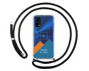 Personaliza tu Funda Colgante Transparente para Realme 7 Pro con Cordon Negro Dibujo Personalizada