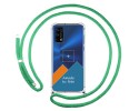 Personaliza tu Funda Colgante Transparente para Realme 7 Pro con Cordon Verde Agua Dibujo Personalizada