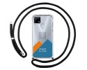 Personaliza tu Funda Colgante Transparente para Realme 7i / Narzo 30A con Cordon Negro Dibujo Personalizada