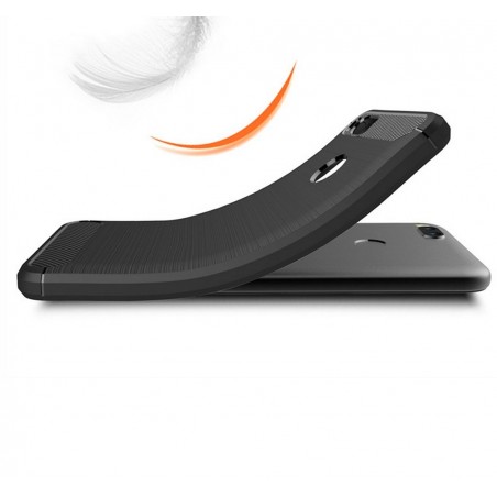 Funda Gel Tpu Tipo Carbon Negra para Xiaomi Mi 5X / Mi A1