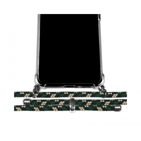 Personaliza tu Funda Colgante Transparente para Realme 8 4G / 8 Pro con Cordon Verde / Dorado Dibujo Personalizada